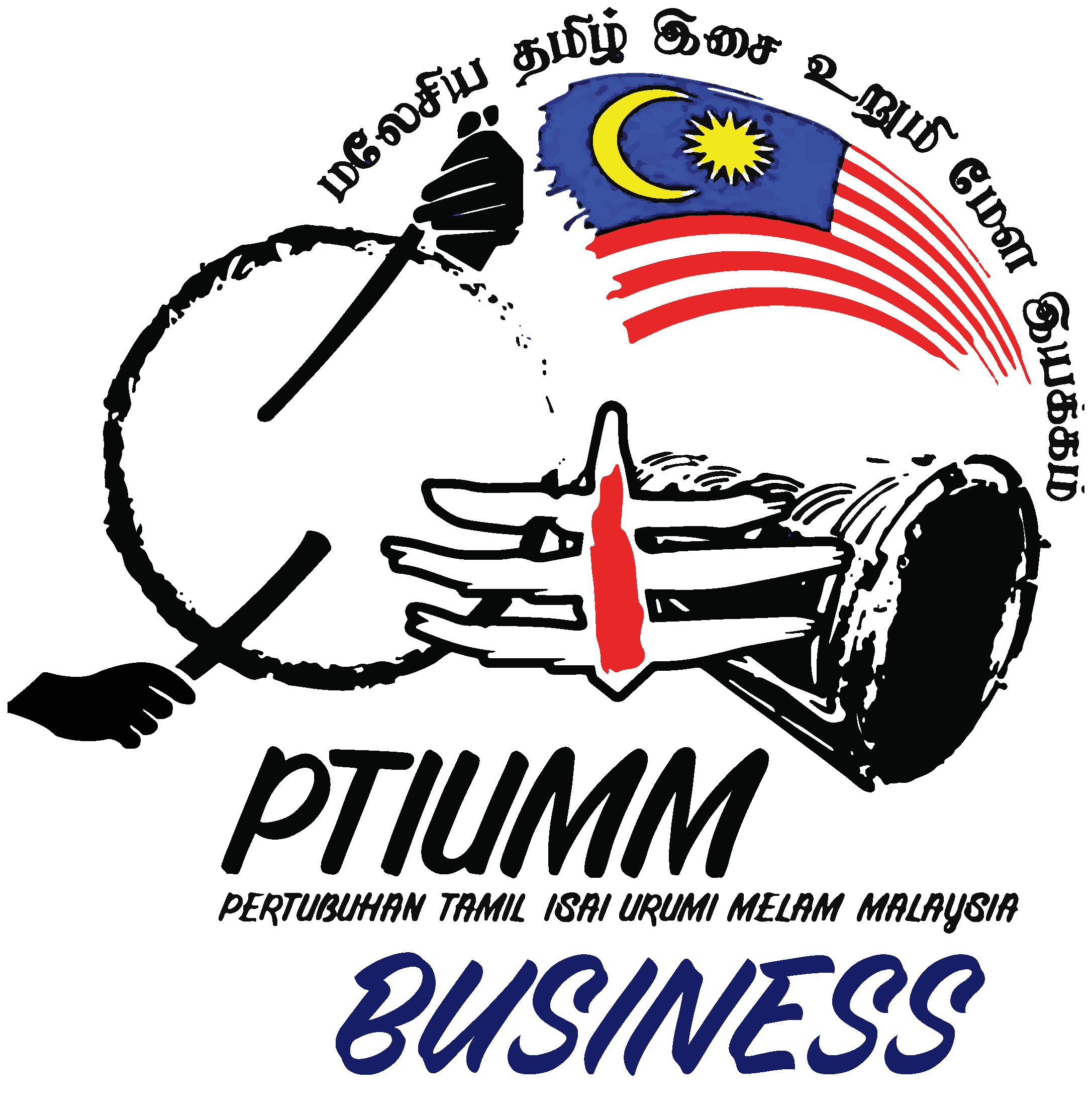 PERTUBUHAN TAMIL ISAI URUMI MELAM MALAYSIA BUSINESS Logo